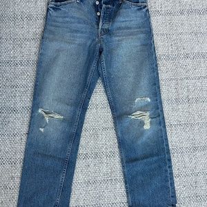 MOTHER Straight Leg Denim
